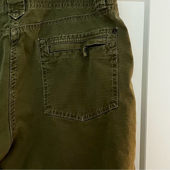 vintage 90s Y2K j. crew green label low-rise wide leg khaki workwear style pants - Picture 9 of 11